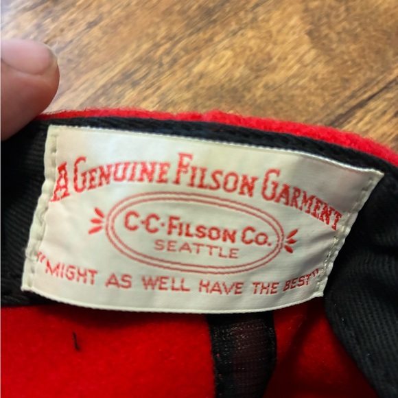 Filson Red Wool Cap - Picture 2 of 5